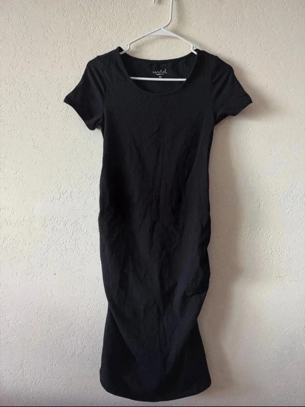 Isabel Maternity by Ingrid & Isabel Black Short-Sleeve Scoop Midi Dress